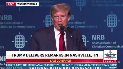 Trump Speech - Christian Broadcasters NRB Convention in Tennessee - February 22, 2024