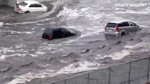 Japan 2011 Tsunami Caught On Camera Ocean Overtops Wall