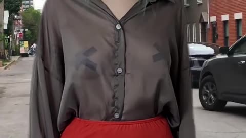 Wet vs Dry: Secretary Testing Her Shirt