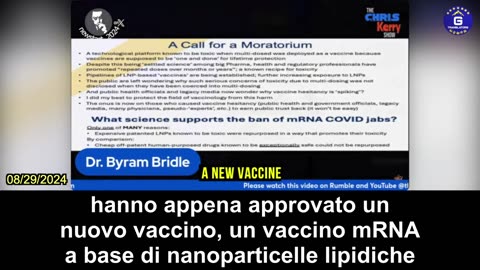 【IT】Il dottor Byram Bridle parla delle basi scientifiche per vietare i vaccini COVID a mRNA