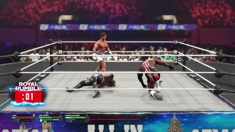 WWE 2K24 - AEW All in London 10 Man Battle Royale