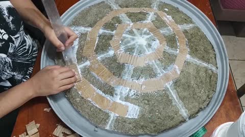 CAPTAIN AMERICA'S SHIELD MADE WITH MACHE PAPER