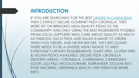 Get the Best Dinner in Caringbah,