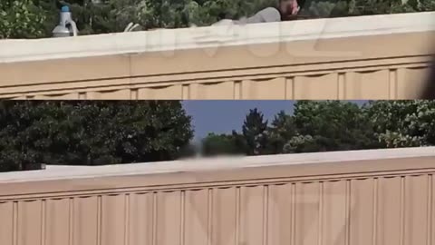 The Raw Video Of Crooks On Roof