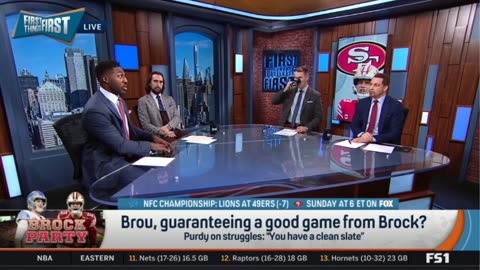 FIRST THINGS FIRST Purdy is still a good QB - Chris on how 49ers can BEAT Lions & ADVANCE to SB