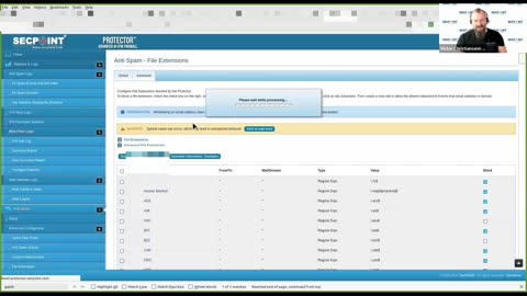 SecPoint Protector UTM Firewall - Anti Spam Block File Extensions