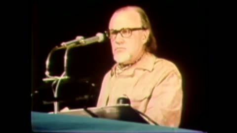 Francis Schaeffer at International Congress of World Evangelism, Lausanne, Switzerland, July 1974