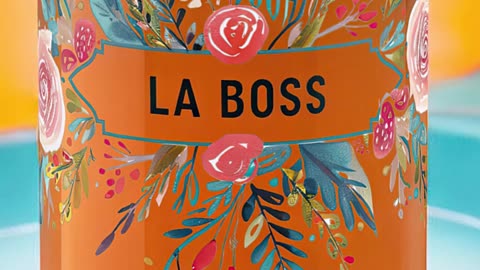 Feeling like a boss? Sip in style with this floral glass! #LaBoss #FloralVibes