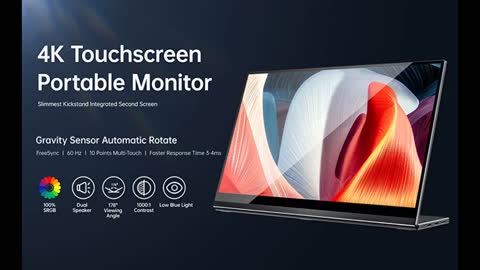 Review: 4K Portable Monitor Touchscreen, UPERFECT S Gravity Sensor Automatic Rotate 15.6'' Slim...