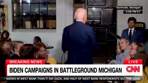 BIDENS CREEPY PEDO WHISPER VOICE COMES TO DETROIT 😝