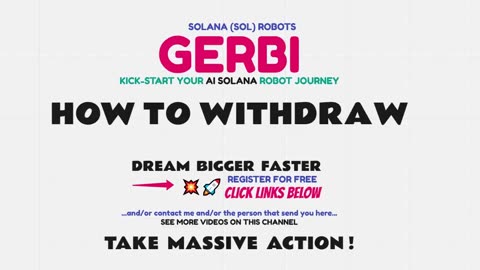 GERBI - must see - HOW TO WITHDRAW AI SOLANA ROBOT PROFITS ?! - register 4 free - TOP TEAM ROB BUSER