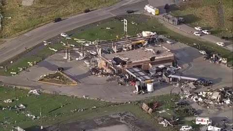 At least 7 confirmed deaths so far from the long track tornado producing cell late