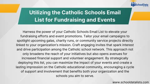 Catholic Schools Email List a Valuable Resource for Outreach