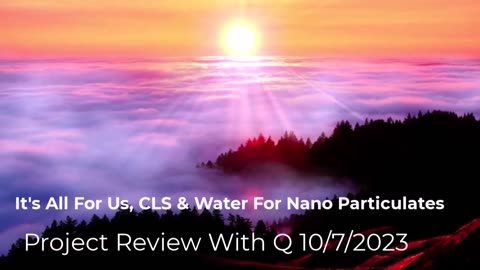 CLS and Water For Nano Particulates 10/7/2023