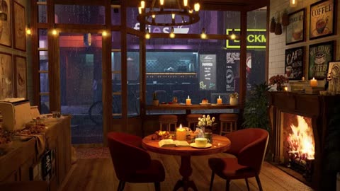 Relaxing Jazz Music Cafe in the Hidden Alley: A Cozy Escape