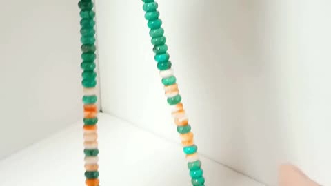 Natural turquoise and orange spiny oyster beads necklace full strand 16inch Gift