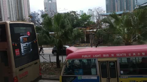 Hongkong road view Bus234X_Right hand side view_from Mei Foo to Cheungshawan_20210307