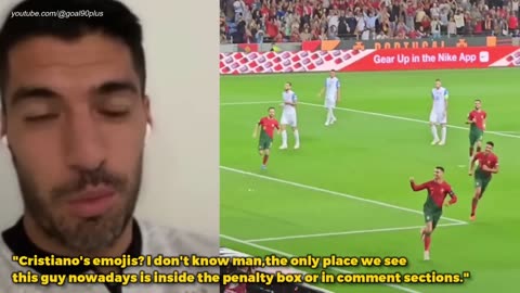 Suarez reaction to Ronaldo's emojis comment to Messi's Ballon Dor and Inter Miami move