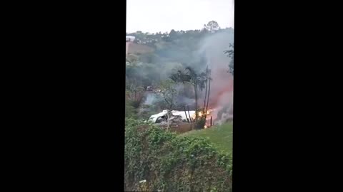 A passenger plane crashed in Brazil's São Paulo state