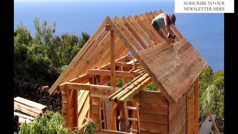 Part 3 Building a DIY TINY CABIN in 10 DAY Snear the SEA from START T0 FINISH/@ amazing worker video