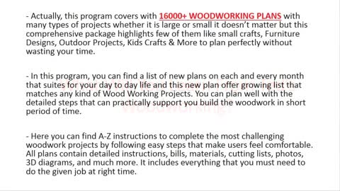 16000 woodworking projects