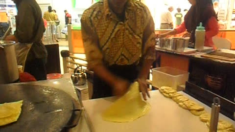 Thai pancake production