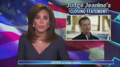 Judge Jeanine SLAMS Gavin Newsom As "Smarmy Pig" in Savage Monologue