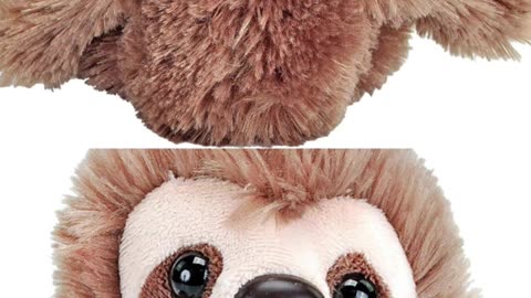 Wild Republic Sloth Plush, Stuffed Animal, Plush Toy, Gifts for Kids, Hug’Ems 7"