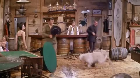 John Wayne heck of a saloon fight