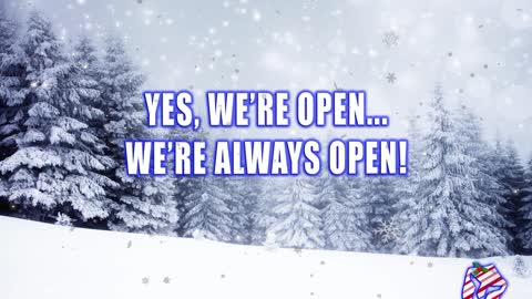 We're open!