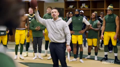 Packers Celebrate Win Over Chiefs - Locker Room Speech