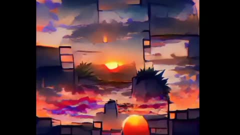 Asking an ai to draw the sunset