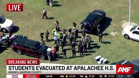 Unconfirmed reports of gunfire and injuries at Apalachee High School in Barrow County, Georgia