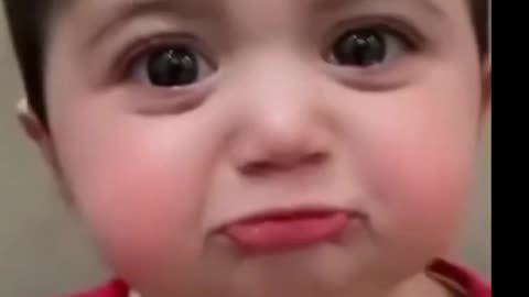 Cute baby crying