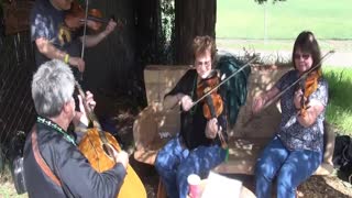 "Angelina Baker" / "Whiskey Before Breakfast" / "Arkansas Traveler" Andi Skelton-Sue Condit - 2015 Sonoma Country Bluegrass Folk Festival