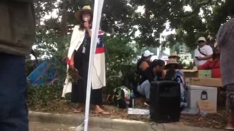 Emily Holder speech on Human Trafficking, at NZ Parliament Grounds Occupation 2022