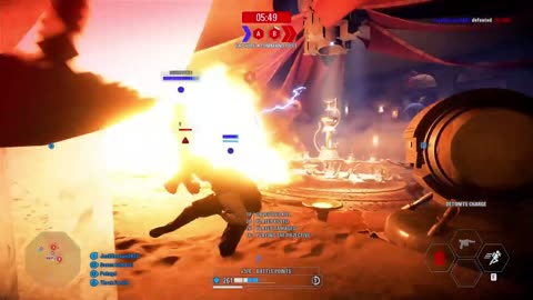 SWBF2: Instant Action Mission (Attack) Rebel Alliance Jabba Palace Gameplay