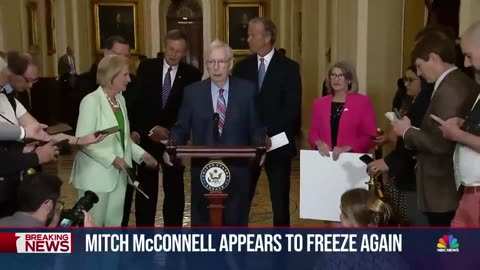 McConnell appears to freeze for more than 30 seconds during press conference