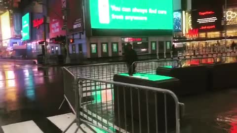 Times Square in NYC on New Year's Eve