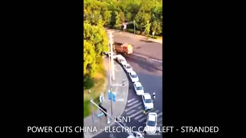 POWER SHORTAGES CHINA - ELECTRIC CARS LEFT STRANDED