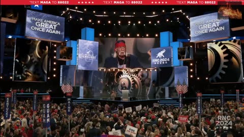 President Trump entrance RNC, Hulk Hogan