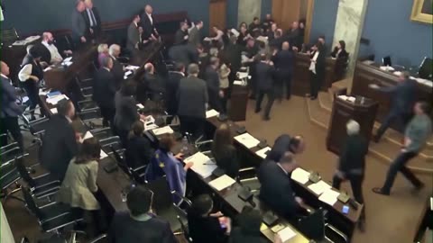 Lawmakers brawl in Georgian parliament