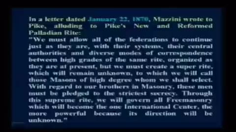 ALBERT PIKE LETTER FROM MANZINNI, WW3 AND 9/11 - RedPill Drifter