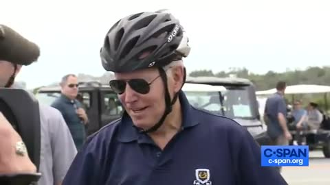 Biden: "I'm going to look like a fool here ... I put a helmet on because it was a tough interview."