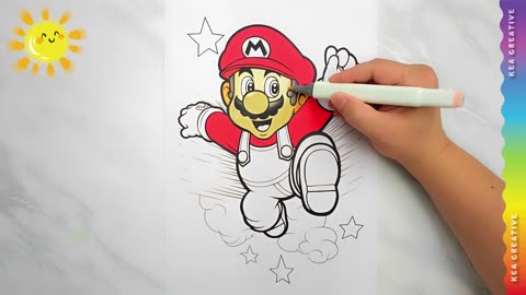 Super Mario - How To Color Super Mario - @KeaCreative2 - FREE images HD Download👇