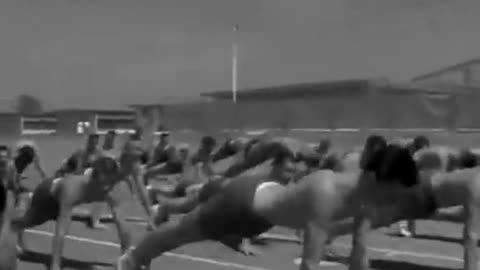 1960s high school gym class