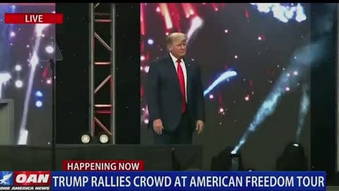 Trump at the American Freedom Tour.