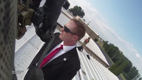 Trump shooter Thomas Crooks is seen dead on the roof in chilling new video confirming Secret Service was warned