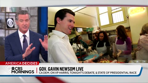 Gov. Gavin Newsom discusses Harris' policies ahead of debate