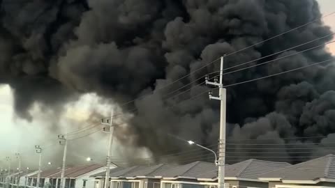 Aftermath of Chemical Plant Explosion in Bangkok